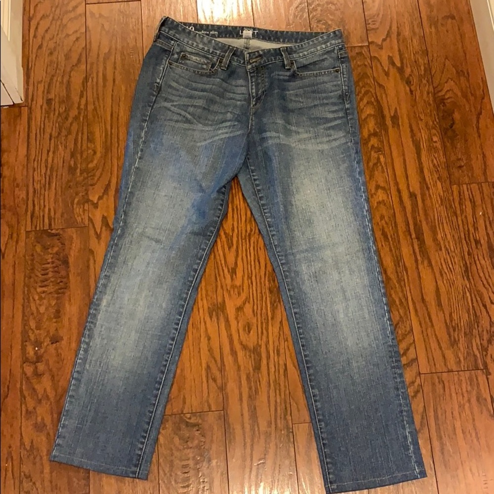 LOFT Modern Slim Jeans- like new